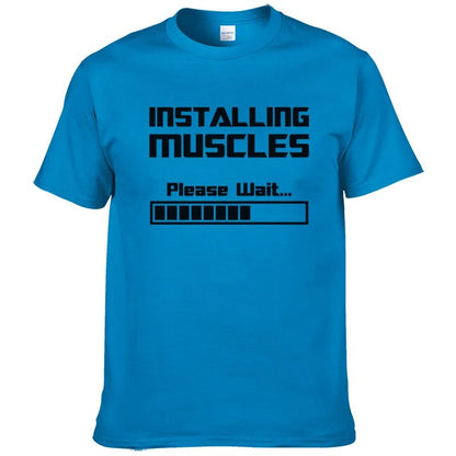 Installing Muscles' T-shirt