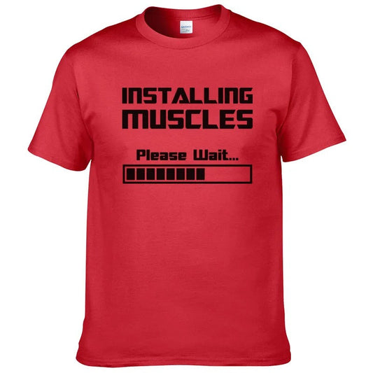 Installing Muscles' T-shirt