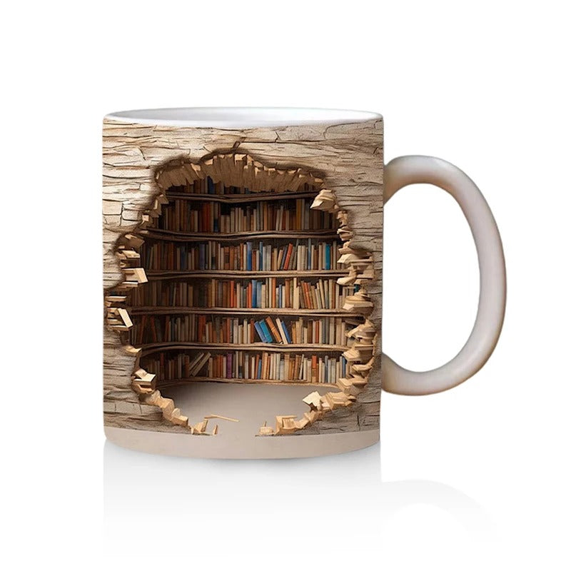 Unique 3D Library Mug